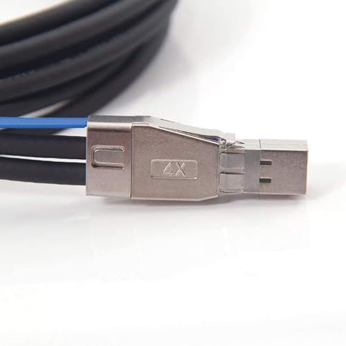 ipolex External Mini SAS HD SFF-8644 to SFF-8644 (SAS 3.0) Cable, Full Duplex 12Gbps for Servers, RAID Controllers, Host Bus Adapters (HBA), JBOD, 100 Ohms, 1.5-m(4.92ft) - Image 4