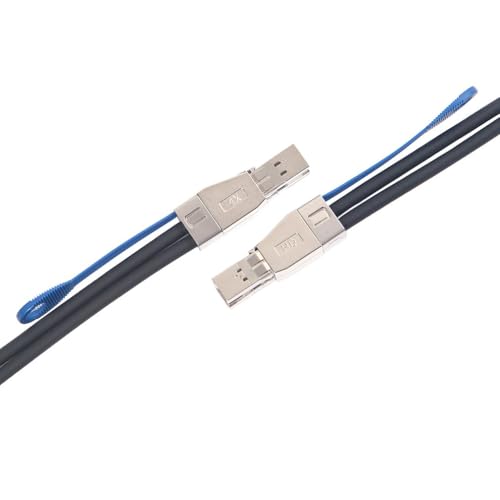 ipolex External Mini SAS HD SFF-8644 to SFF-8644 (SAS 3.0) Cable, Full Duplex 12Gbps for Servers, RAID Controllers, Host Bus Adapters (HBA), JBOD, 100 Ohms, 1.5-m(4.92ft) - Image 3