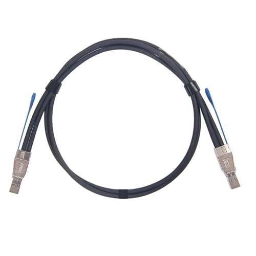 ipolex External Mini SAS HD SFF-8644 to SFF-8644 (SAS 3.0) Cable, Full Duplex 12Gbps for Servers, RAID Controllers, Host Bus Adapters (HBA), JBOD, 100 Ohms, 1.5-m(4.92ft) - Image 2