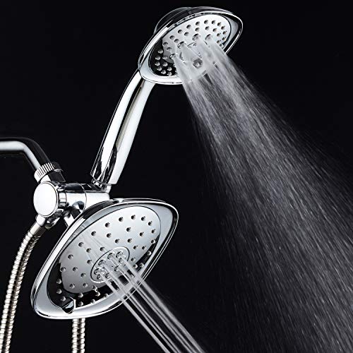 AquaDance Luxury Square High-Pressure Giant 7.3" Rain Shower Head/Handheld Spa Combo. Extra-Long 72" Stainless Steel Hose, 3-way Flow Diverter, All-Chrome Finish. Best Quality from Top American Manufacturer! - Image 4