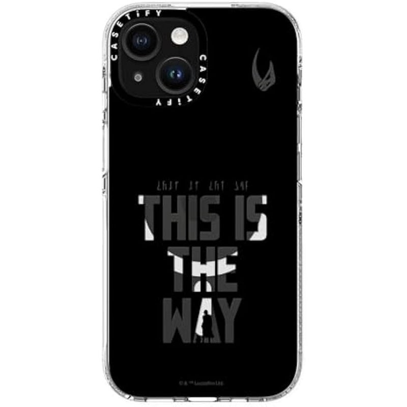 Casetify Clear iPhone 15 Case 【Mandalorian Co-Lab/Not Yellowing / 6.6ft Drop Protection/Compatible with Magsafe】 - This is The Way - Black - Clear - Image 5