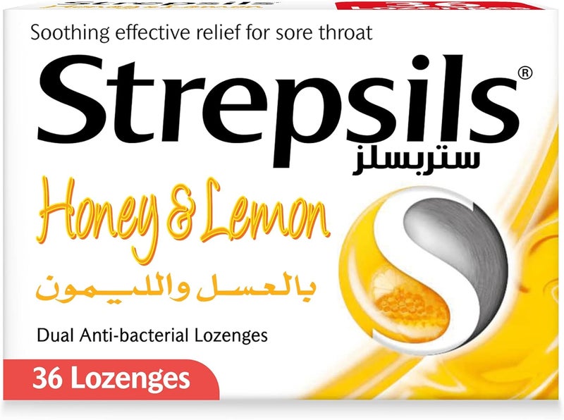 Strepsils ستربسيلز حلوى العسل والليمون - 36 حبة - Image 1