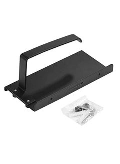 RSP Quality bit RSP Quality bit Stainless Steel Rectangular ToiletTissue Paper Roll Holder Bathroom Accessories with Mobile Stand for Bathroom Kitchen Pack of 1 Matt Black  - Image 3