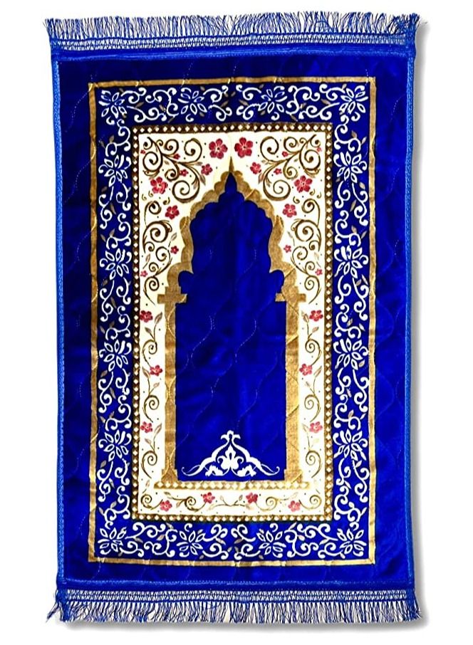 DeloPik Muslim Prayer Mat Rug, Islamic Prayer Mat - Ideal Gift for Ramadan & Special Occasions - Image 1