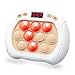 Intoypad Pop Game Light Up Fidget Toy for Kids 6 Modes LED Screen Quick Push Game Controller Electric Fidget Popper Car Games Quick Push Bubble Games Birthday Toys for Kids White - Image 2