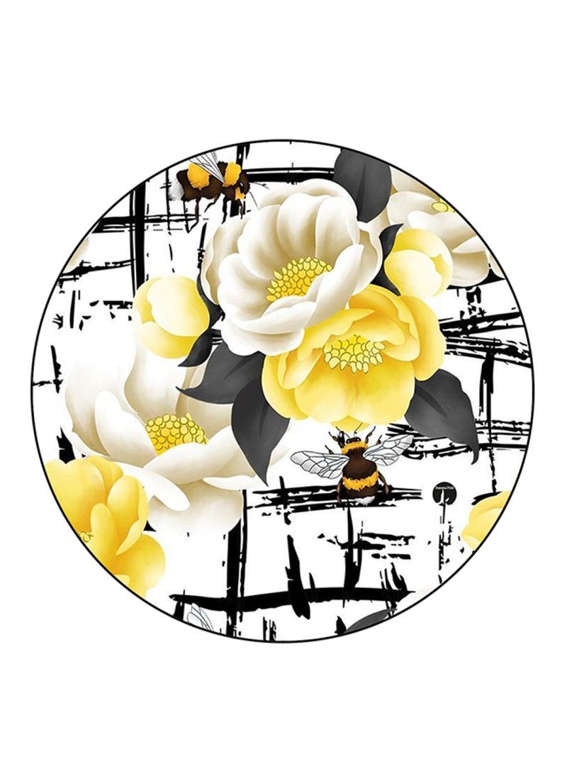 RKN Flowers Printed Mouse Pad  Multicolour
