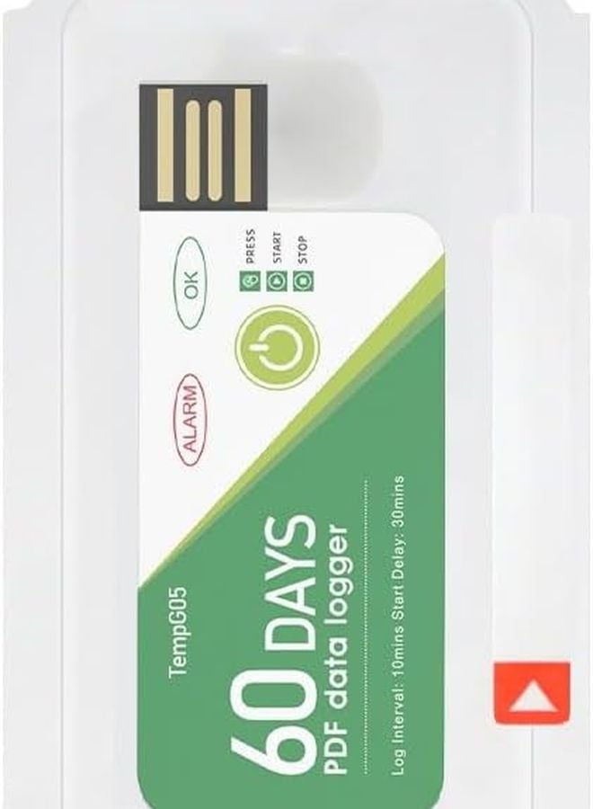 60 Day USB Temperature Data Logger For Warehouse Cold Chain With PDF Report - Image 3