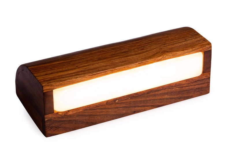 Green House Handmade Sheesham Wood Wall Lamp | Picture/Dressing/Mirror/Vanity/Washbasin/Focus Light | 10W Tri-Colour LED | 9 Inches Wide | Home Decor Lighting for Bedroom, Living Room - Image 5
