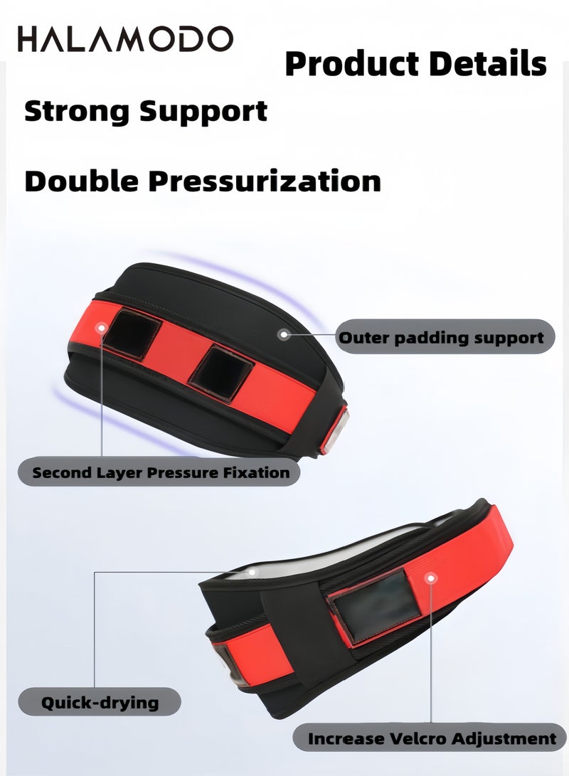 Halamodo Weight Lifting Belt Lifting Belt for Weightlifting Cross-Training Nylon Back Support for Squats Deadlifts Bench Press Gym Workout - Image 2