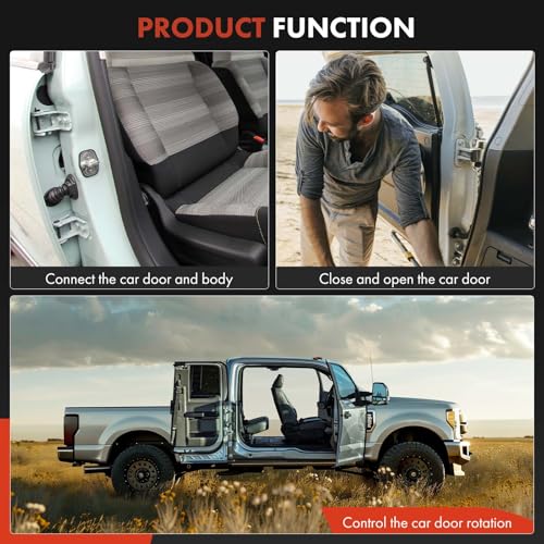 A-Premium Door Hinge Assembly Compatible with Ford Ranger 2004-2011, Crown Victoria 1998-2011 & Lincoln Town Car 1998-2011 & Mercury Marauder, Grand Marquis, Front Left Upper or Right Upper Side - Image 4