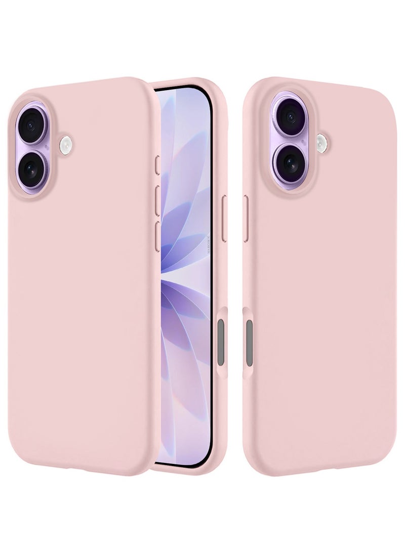 CATANES Silicone Protective Phone Case for iPhone 17 - Soft Anti-Scratch Microfiber Lining Ultra Slim Drop Protection Phone Cover - Sand Pink - Image 5