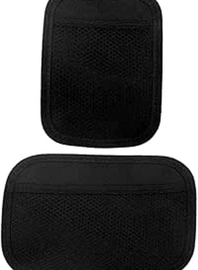 2Pcs Sticky Mesh Storage Pouch Car Seat Organizer for Phone Keys Accessories - Image 1