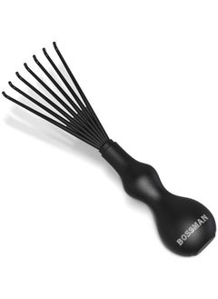 THE CLAW Hair Brush Cleaner Tool - Cleans Boar Bristle, Wave or Plastic Brushes and Combs - Hairbrush Cleaning Rake - 3 Inch (Black)