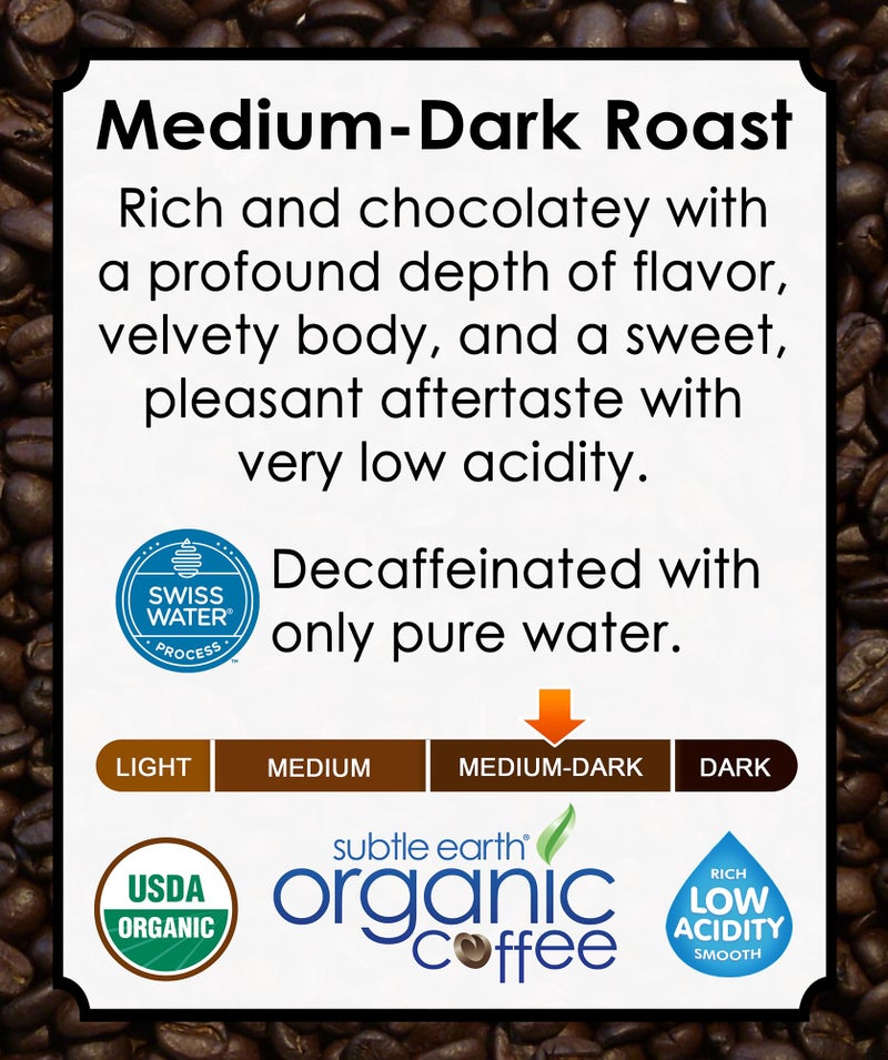 Cafe Don Pablo 2LB Subtle Earth Organic Decaf - Swiss Water Process Decaf - Medium Dark Roast - Whole Bean Coffee - Low Acidity - Organic Certified by CCOF - 2 Pound Bag - Image 3