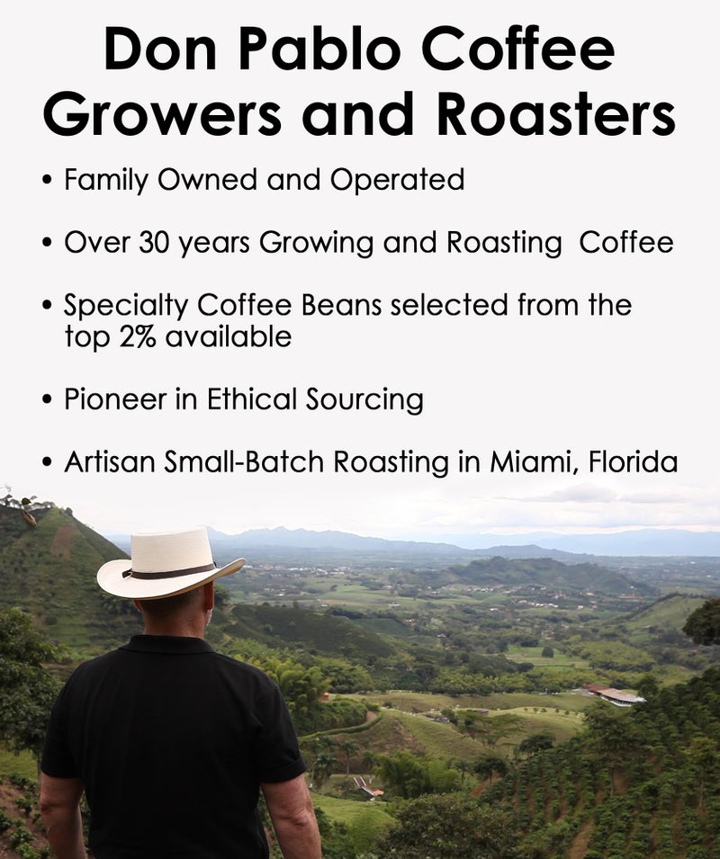 Cafe Don Pablo 2LB Subtle Earth Organic Decaf - Swiss Water Process Decaf - Medium Dark Roast - Whole Bean Coffee - Low Acidity - Organic Certified by CCOF - 2 Pound Bag - Image 5