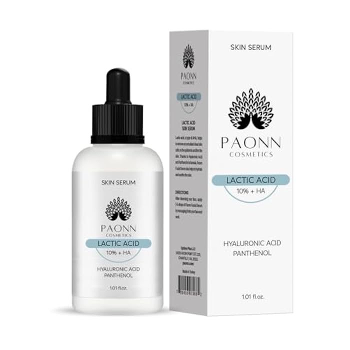 PAONN سيروم حمض اللاكتيك 10% + HA (1.01 أونصة سائلة) ، سيروم وجه مقشر ومرطب ، مملس للبشرة ، معزز للإشراق - Image 1
