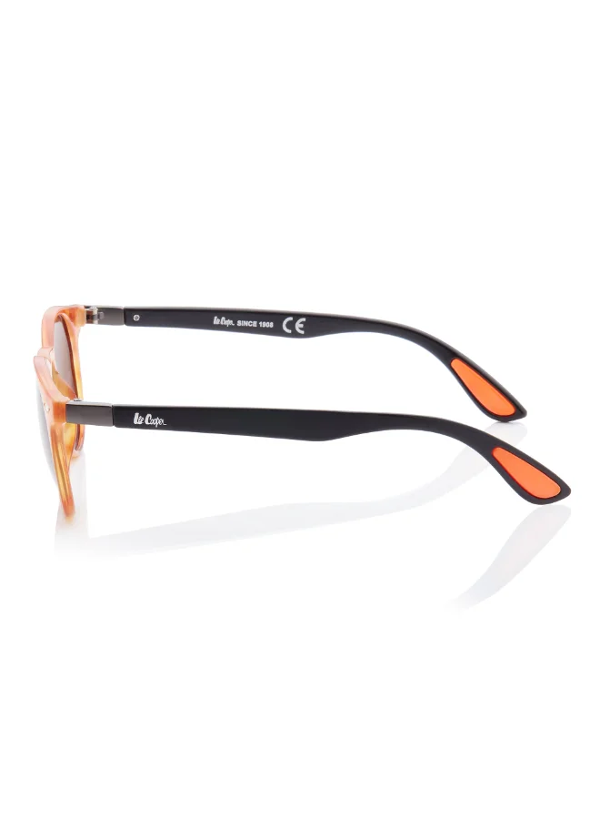 Lee Cooper Polarized Sunglasses Brown Frame Brown Tortoise Mirror Lens 48mm  - LC1216C02
