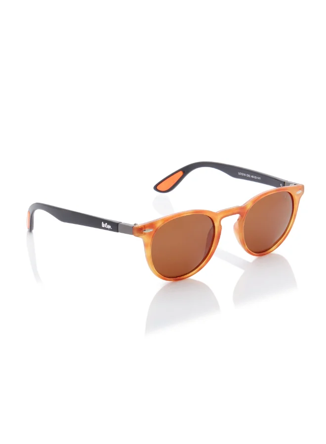 Lee Cooper Polarized Sunglasses Brown Frame Brown Tortoise Mirror Lens 48mm  - LC1216C02