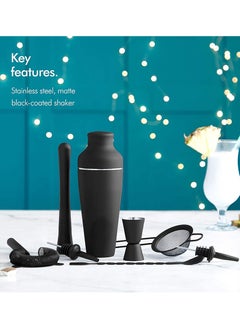 HomarKet 8-Piece Cocktail Shaker Set Matte Black  - Image 4