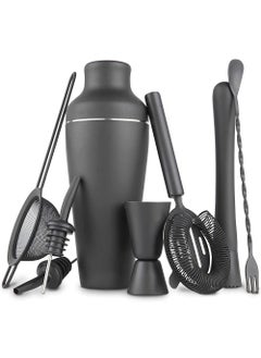 HomarKet 8-Piece Cocktail Shaker Set Matte Black  - Image 5