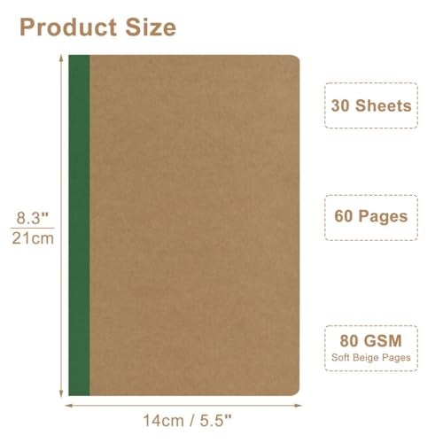 ZCZN 50 Pack Colorful Lined Notebooks Bulk, A5 Journals with 10 Colors, 60 Pages/30 Sheets, 8.3x5.5 Inch, College Ruled Paper, Travel Writing Journal Notebooks for Work,School(50 pack,10 colors) - Image 3