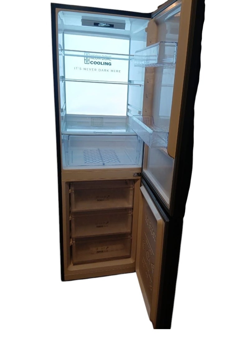 Unionaire Combi 500 No Frost Refrigerator, Black, Digital Glass, 370 Liters Net - Image 3