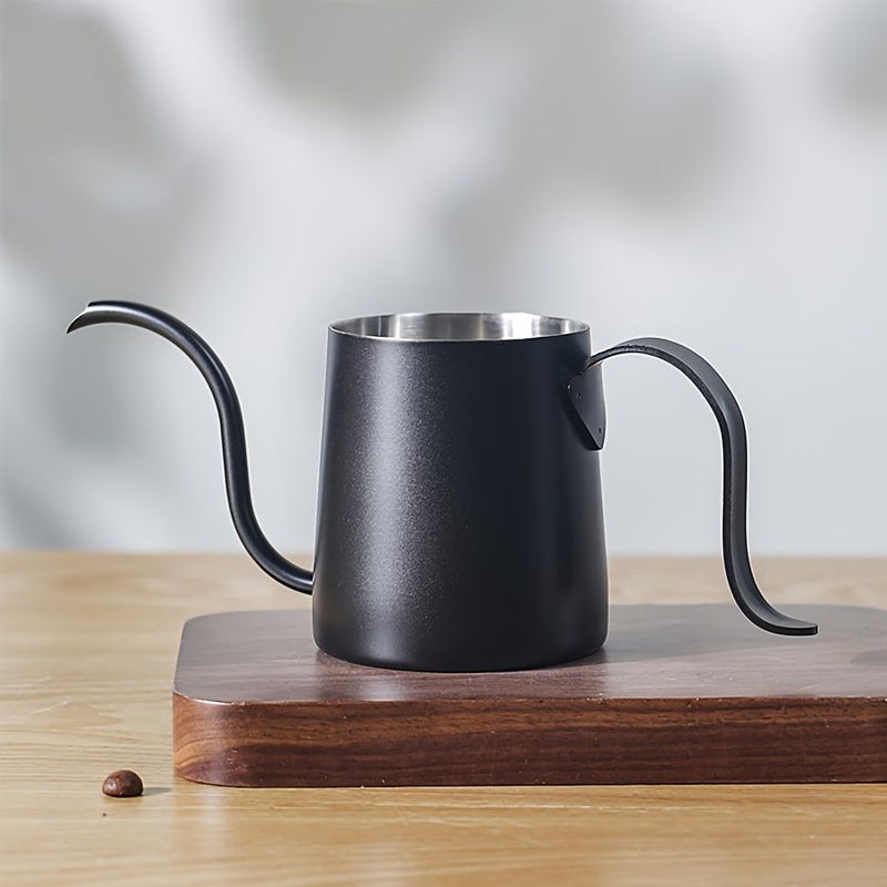 Manual Pour Over Coffee Kettle Set White 8.45oz 304 Stainless Steel - Image 3