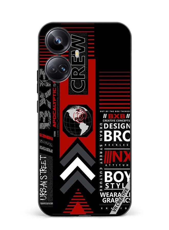 VR CREATIVE Protective Case Cover For Realme 10 Pro Plus Bxb Logo Design Multicolour - Image 1