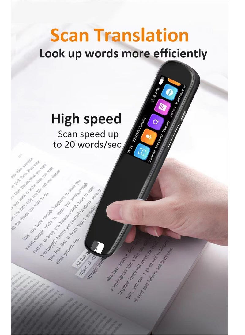AI Language Translator and Electronic Dictionary, Real Time Voice Translation in 134 Languages, Including Arabic, Supports Instant Offline, WiFi Translation, Equipped with Scanning Reading Function