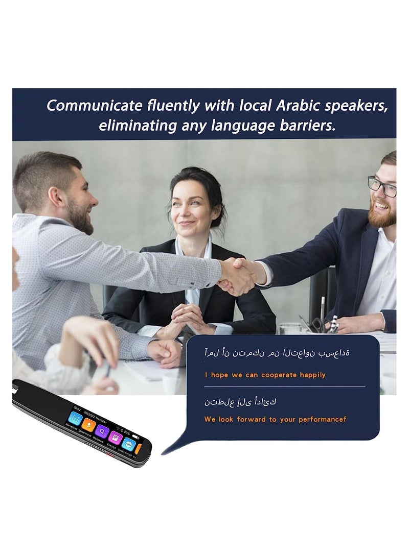 AI Language Translator and Electronic Dictionary, Real Time Voice Translation in 134 Languages, Including Arabic, Supports Instant Offline, WiFi Translation, Equipped with Scanning Reading Function