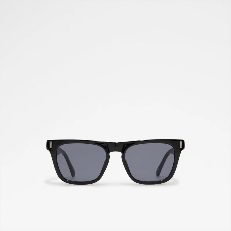 الدو Brookes Men's Black Rectangle Sunglasses