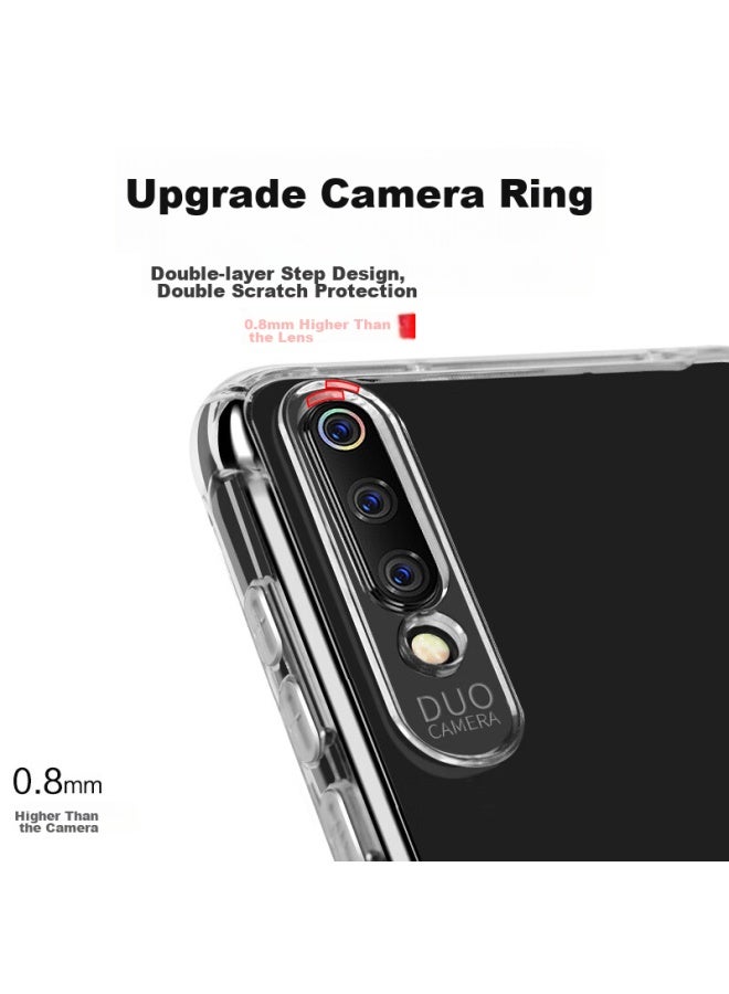 ISKA Yisika Compatible With Xiaomi 9 Phone Case, Full Protection Shockproof Slim Heat Dissipation Silicone Cover Tpu Airbag Breathable Transparent Anti-dirt Anti-fingerprint Sound Conversion Case For Men And Women Jk731-transparent White - Image 4