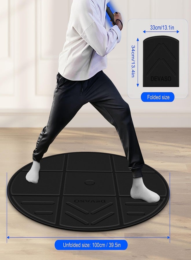 DEVASO Foldable VR Mat, Round Anti-fatigue Mat, Non-Slip and Comfortable Floor Mat, Play Accessories for PSVR2, Oculus Quest 2/Quest Pro - Image 5