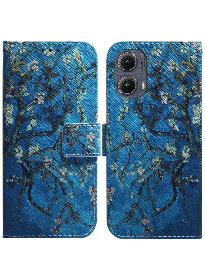 S-TOP Case For Motorola Edge 2024 Coloured Drawing Flip Leather Phone Case - Image 1