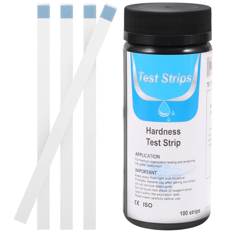 VICASKY Water Hardness Test Strips 0-425 Ppm for Swimming and Drinking Water Blue Color Indicator Portable Pool and Hot Tub - Image 1