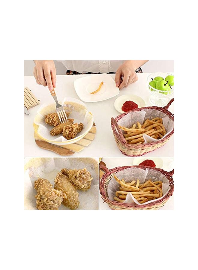 S-TOP 36 Sheets Kitchen Food Oil Absorption Paper Food Oil Blotting Paper Baking Papers Oil-absorption Food Grade Health Oil Filter Paper Kitchen Oil Blotting Sheets Round 7.87" - Image 4
