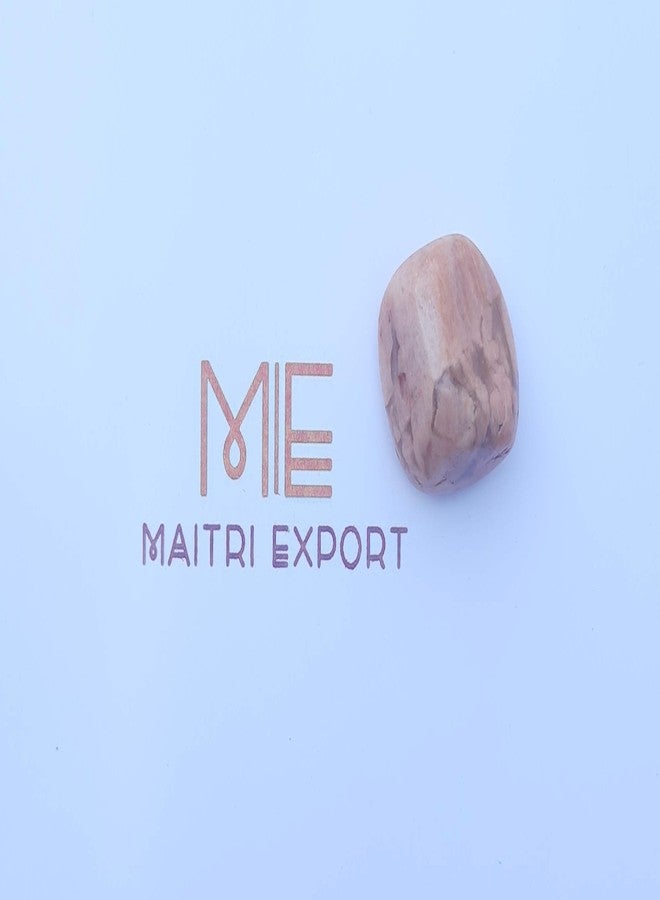 Maitri Export Natural Single Crystal Tumble Stones for Reiki Healing Crystal Tumbled Stones Raw Rough Gemstones Pebble Stones (Pack of 100 gm) (Red Moonstone) - Image 4