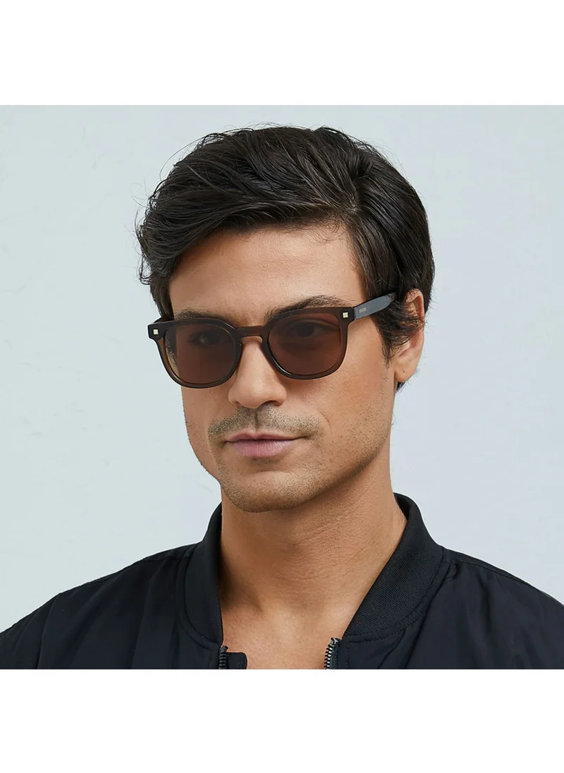 30 سندايز REEF Unisex Brown Sunglasses - Frame Material: Acetate - Lens Color: Brown- Frame Color: Brown - Full Rim