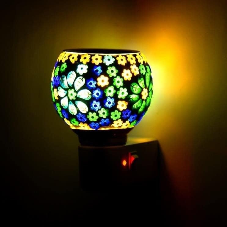 SHREE HANS CREATION Ceramic Kapur Dani Electrical Camphor DiffuserHome Fragrance Aroma Glass Kapoor Dani Essential Oil Diffuser Burner Night Lamp2049CozyL - Image 3