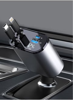 FPC 100W Fast Car Charger, 4-in-1 USB C Cable – Compact & Portable  - Image 1