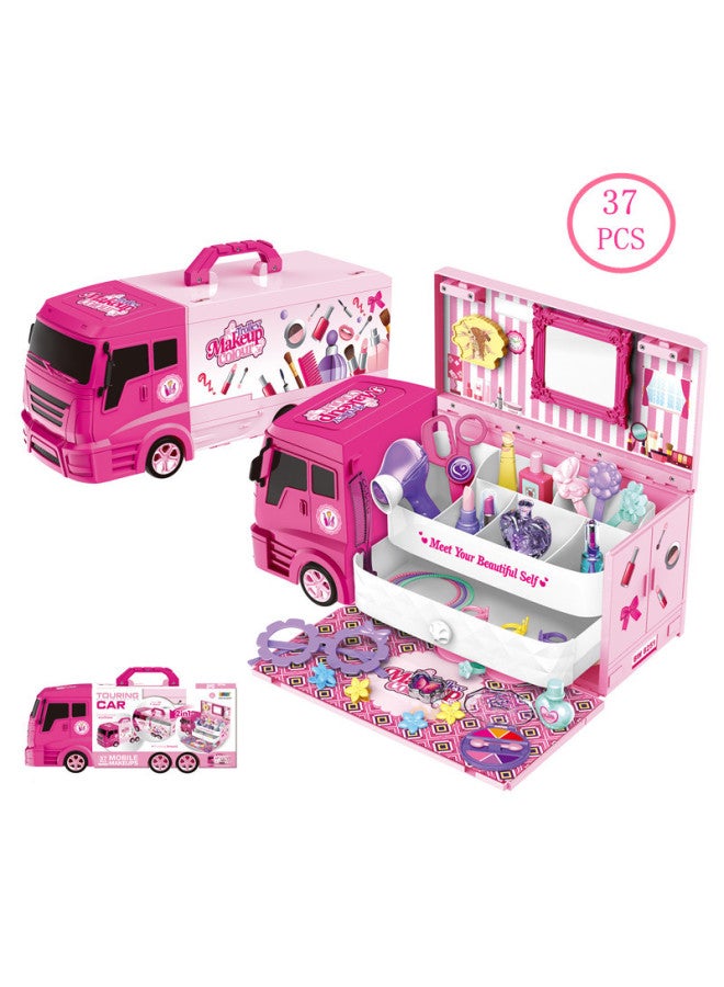 أدوات لعبة شاحنة لعب الأطفال، أدوات طبية، أدوات المطبخ للأولاد والبنات، طاولة تزيين الآيس كريم، صيانة الطبخ للطبيب - اللون: 251 بكسل فاخر فانيتي RV - Image 1