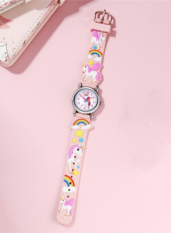 Girls Watch Kids Gift Toddler Watches for Kids, 3D Cartoon Waterproof Toddler Watch Age, 3-8, Learning Toys for Girls & Boys, Birthday Gifts for 4-12 Year Olds - Image 3
