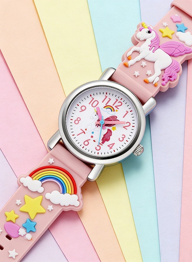 Girls Watch Kids Gift Toddler Watches for Kids, 3D Cartoon Waterproof Toddler Watch Age, 3-8, Learning Toys for Girls & Boys, Birthday Gifts for 4-12 Year Olds - Image 4