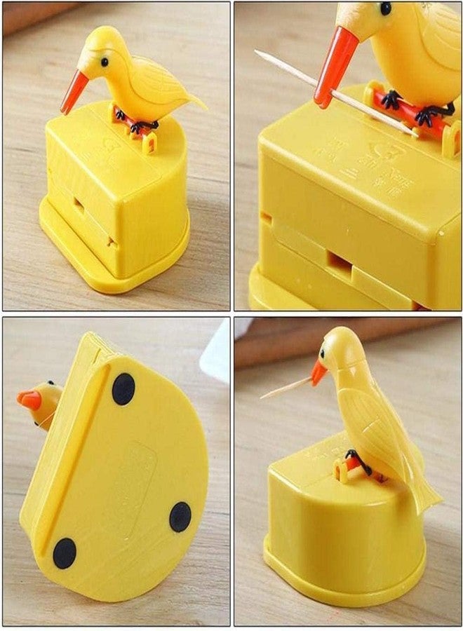 Weicoca Woodpecker Cute Bird Automatic Toothpick Dispenser - Telescopic Box for Families, Hotels, Restaurants - Image 4