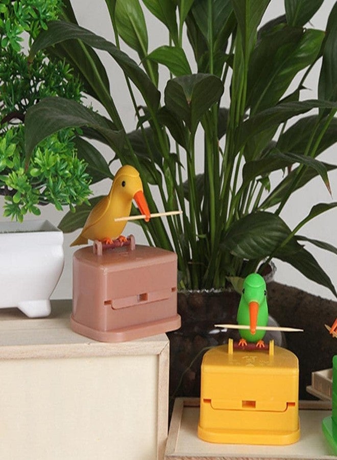 Weicoca Woodpecker Cute Bird Automatic Toothpick Dispenser - Telescopic Box for Families, Hotels, Restaurants - Image 5