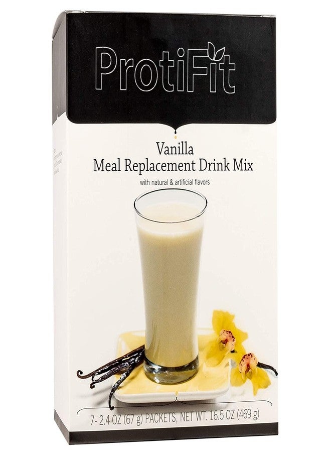 PROTIFIT - Very High Protein Meal Replacement Drink Mix, 35g Protein, Low Calorie, Low Fat, Essential Vitamins and Minerals, Ideal Protein Compatible, 7 Servings Per Box (Vanilla) - Image 1