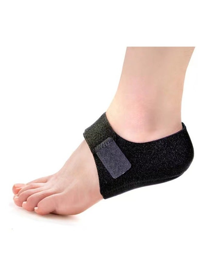 MJZ 1Pair Plantar Fasciitis Socks with Arch Support, Foot Care Compression Sleeve, Heel Protector Socks, Arch Support Insole Better Than Night Splint, Eases Swelling & Heel Spurs, Ankle Brace Support, Flat Feet Pain Relieve Sleeves Insoles Pads Black  - Image 1