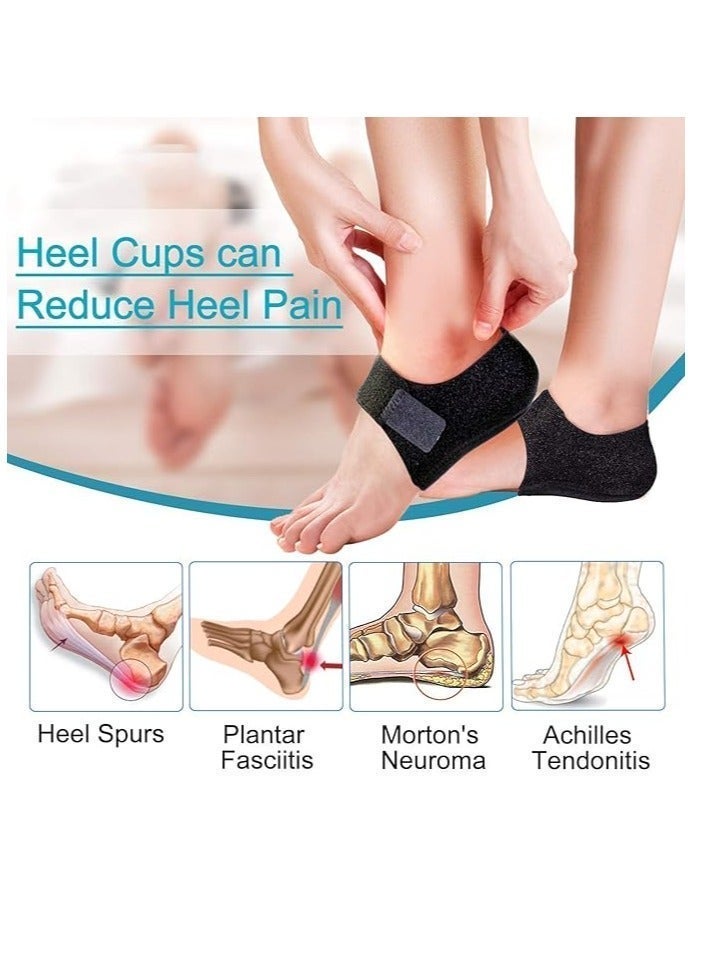 MJZ 1Pair Plantar Fasciitis Socks with Arch Support, Foot Care Compression Sleeve, Heel Protector Socks, Arch Support Insole Better Than Night Splint, Eases Swelling & Heel Spurs, Ankle Brace Support, Flat Feet Pain Relieve Sleeves Insoles Pads Black - Image 3