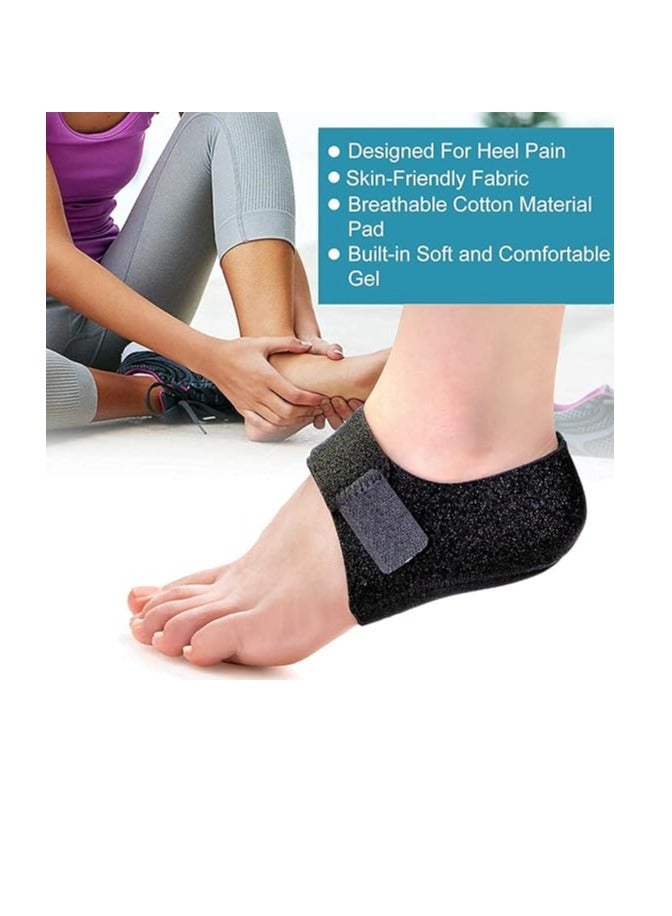 MJZ 1Pair Plantar Fasciitis Socks with Arch Support, Foot Care Compression Sleeve, Heel Protector Socks, Arch Support Insole Better Than Night Splint, Eases Swelling & Heel Spurs, Ankle Brace Support, Flat Feet Pain Relieve Sleeves Insoles Pads Black - Image 5