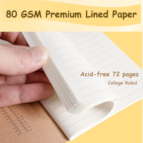 Urby Left Handed Notebooks Field Pocket Note Size, 5.5'' X 3.5'', The Lefty Stuff Series, 80GSM w. Paperback Cover, 72 Pages. 3pk of college ruled Pocket Book - Image 3